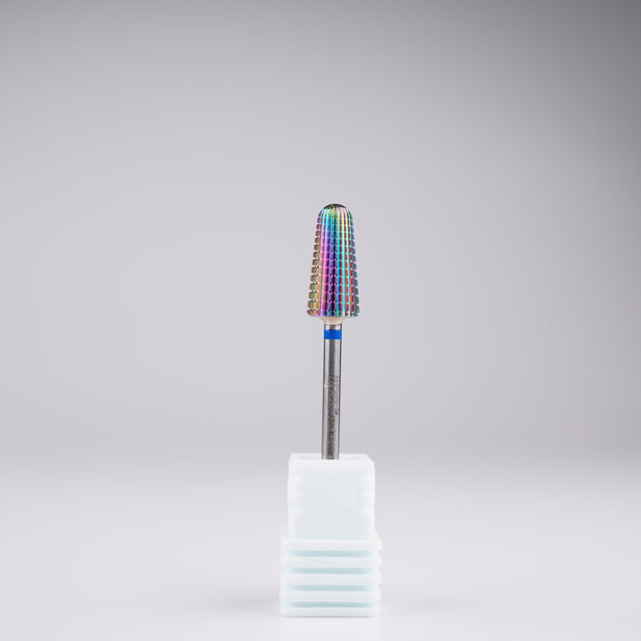 Apex® Professional Tungsten Carbide Electric Nail Drill Bit (Rainbow, Volcano 2 Way)