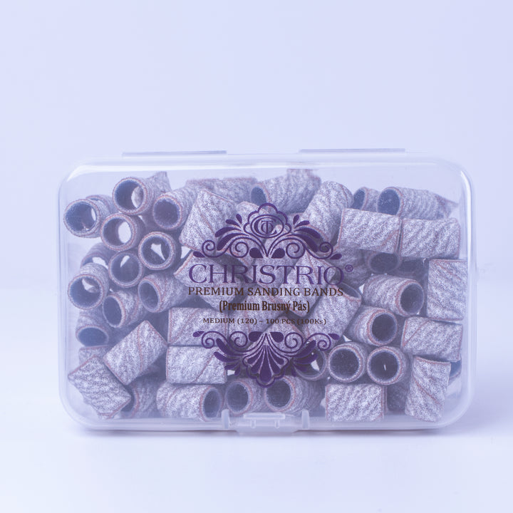 Christrio White Sanding Bands for Nail File Drill (100PCS)