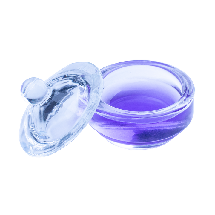 Glass Dappen Dish with Lid (Straight Round, 10ml)