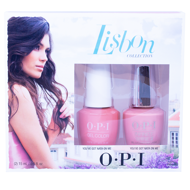 OPI UV|LED Gel Colour and Infinite Shine Lacquer Pairing - You've Got Nata On Me