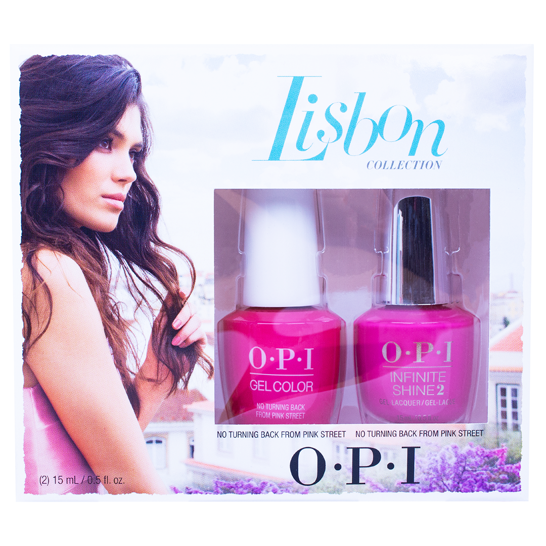 OPI UV|LED Gel Colour and Infinite Shine Lacquer Pairing - No turning Back From Pink Street