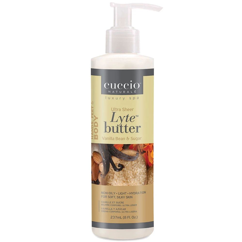 Cuccio Ultra Sheer Body Butter Vanilla Bean & Sugar 237ml
