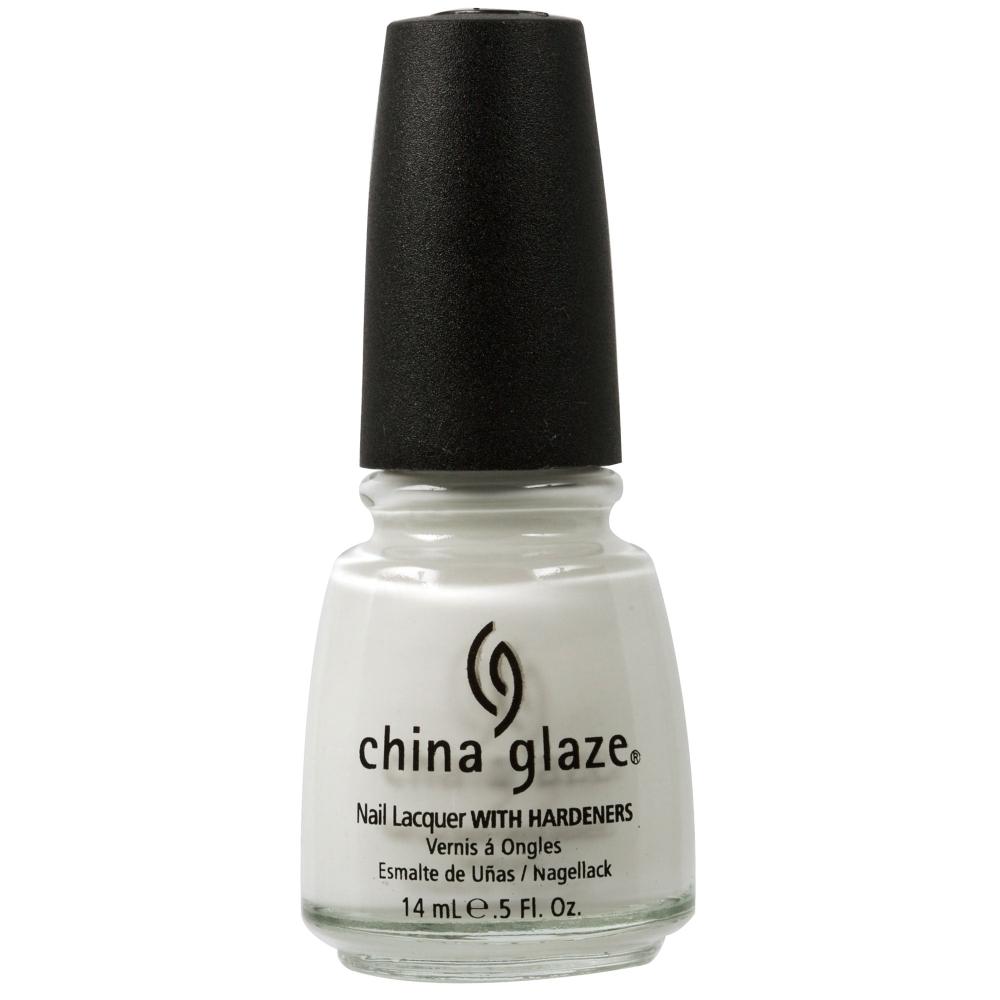 China Glaze Nail Lacquer White on White (14ml)