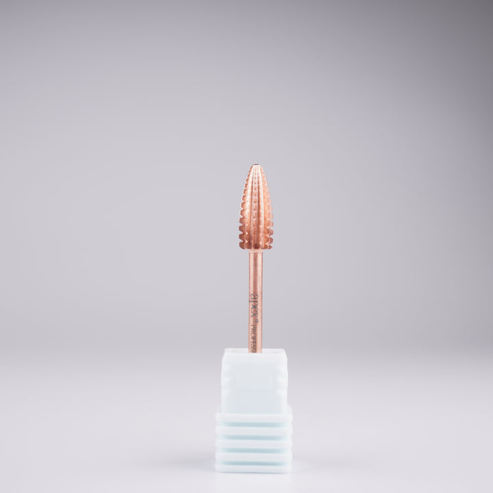 Apex® Professional Tungsten Carbide Electric Nail Drill Bit (Rose Gold, Typhoon 2 Way)