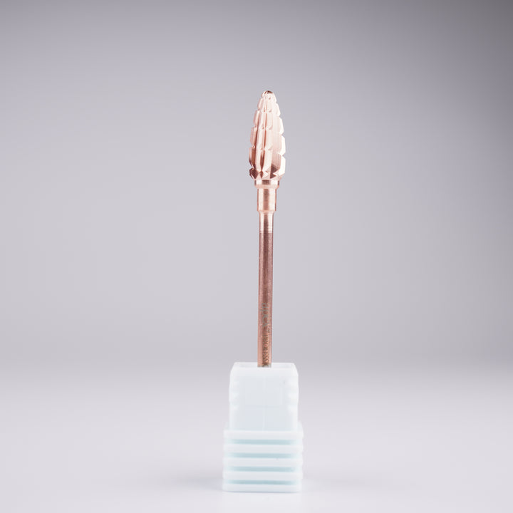 Apex® Professional Tungsten Carbide Electric Nail Drill Bit (Rose Gold, Large Cone)