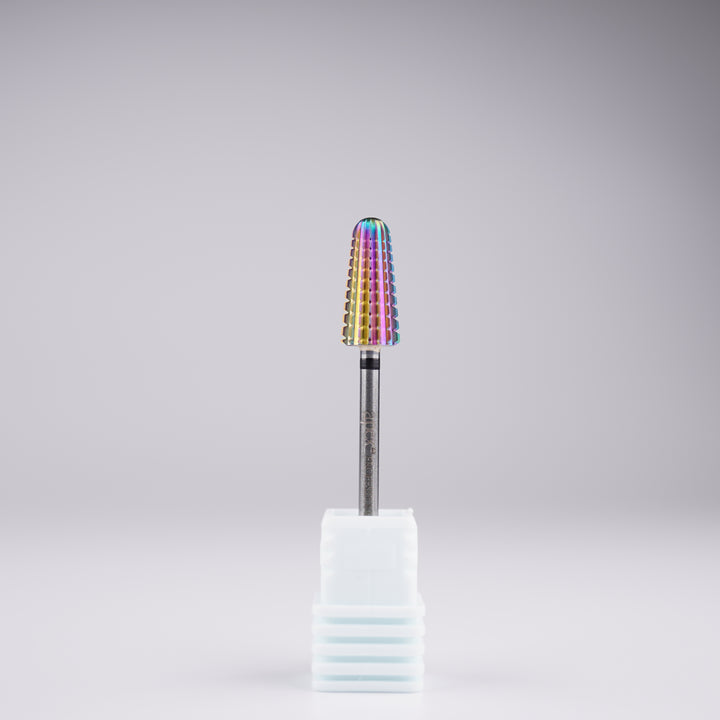 Apex® Professional Tungsten Carbide Electric Nail Drill Bit (Rainbow, Volcano 2 Way)