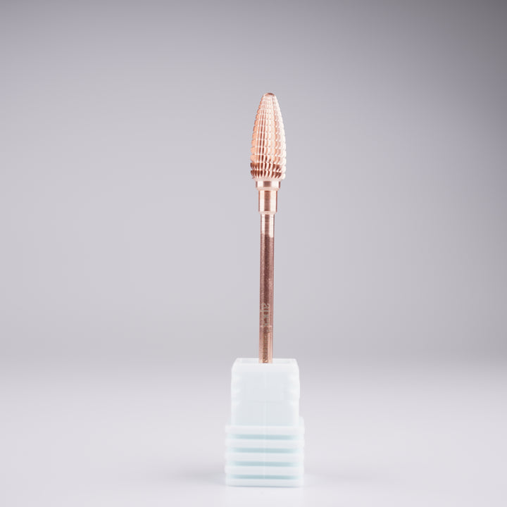 Apex® Professional Tungsten Carbide Electric Nail Drill Bit (Rose Gold, Large Cone)