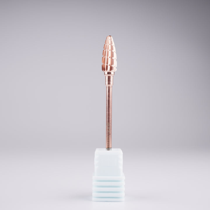 Apex® Professional Tungsten Carbide Electric Nail Drill Bit (Rose Gold, Large Cone)