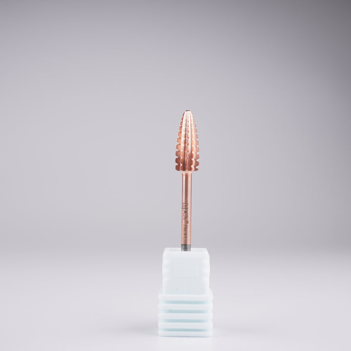 Apex® Professional Tungsten Carbide Electric Nail Drill Bit (Rose Gold, Typhoon 2 Way)