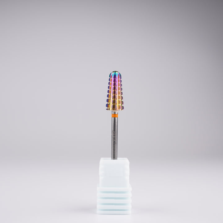 Apex® Professional Tungsten Carbide Electric Nail Drill Bit (Rainbow, Volcano 2 Way)