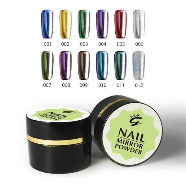 IBN Mirror/Chrome/Holo Effect Nail Powder (3g)