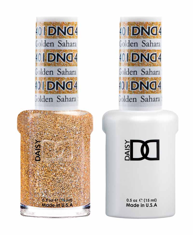 DND DUO Nail Lacquer and UV|LED Gel Polish Golden Sahara Star  401 (2 x 15ml)