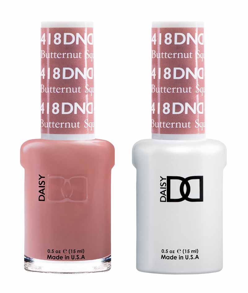 DND DUO Nail Lacquer and UV|LED Gel Polish Butternut Squash  418 (2 x 15ml)