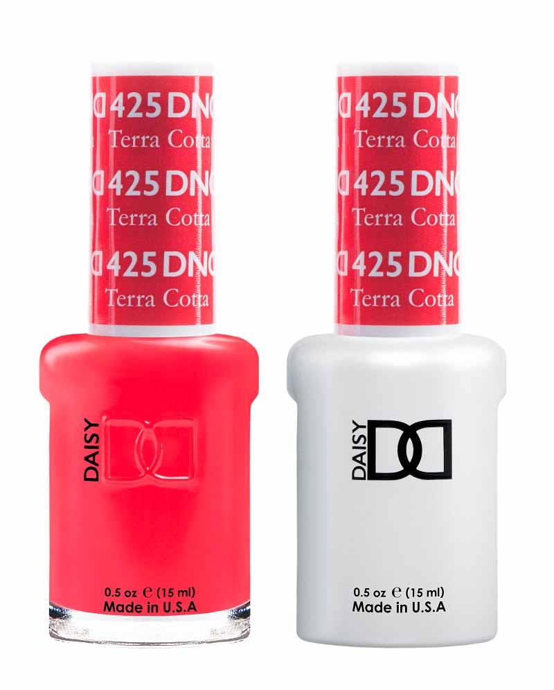 DND DUO Nail Lacquer and UV|LED Gel Polish Terra Cotta  425 (2 x 15ml)