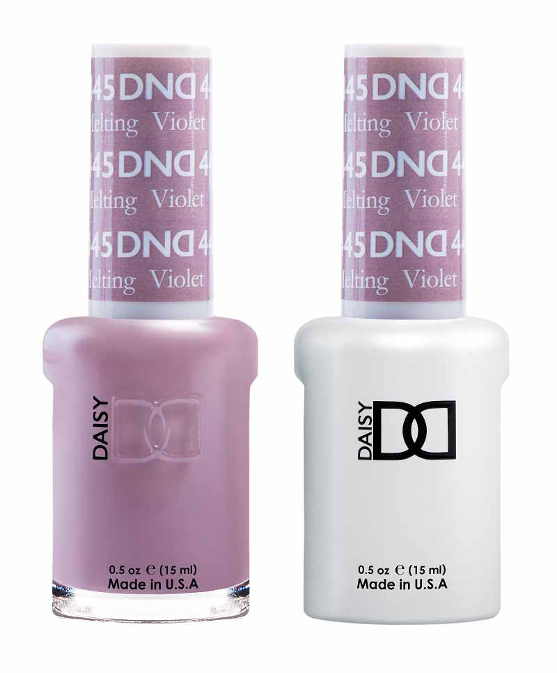 DND DUO Nail Lacquer and UV|LED Gel Polish Melting Violet  445 (2 x 15ml)