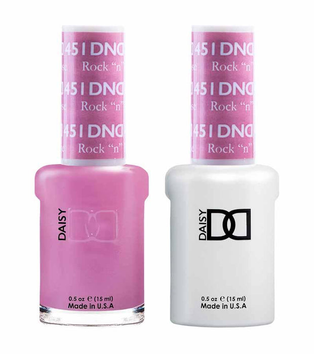DND DUO Nail Lacquer and UV|LED Gel Polish Rock� and Rose  451 (2 x 15ml)