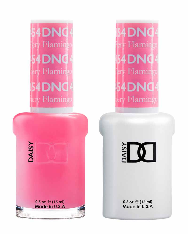 DND DUO Nail Lacquer and UV|LED Gel Polish Fiery Flamingo  454 (2 x 15ml)