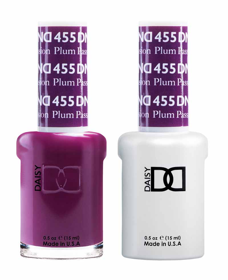 DND DUO Nail Lacquer and UV|LED Gel Polish Plum Passion  455 (2 x 15ml)