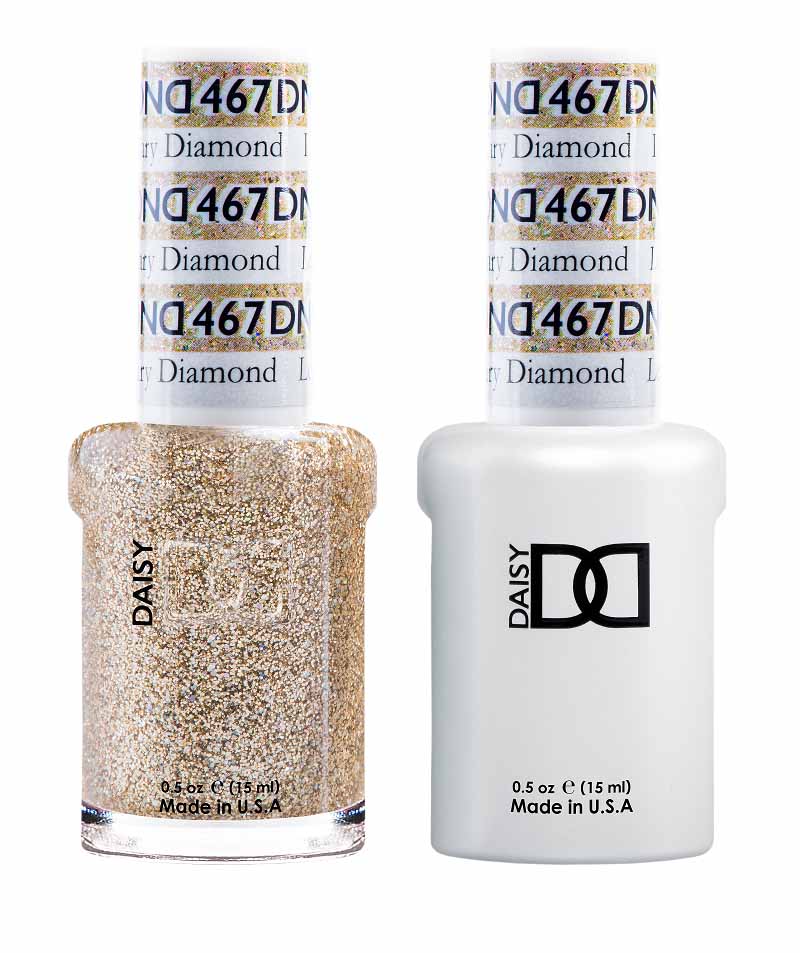 DND DUO Nail Lacquer and UV|LED Gel Polish Legendary Diamond  467 (2 x 15ml)