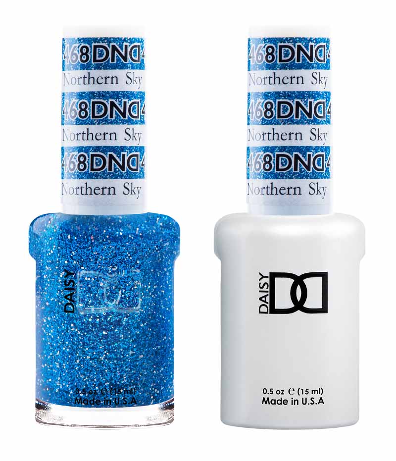 DND DUO Nail Lacquer and UV|LED Gel Polish Northen Sky  468 (2 x 15ml)
