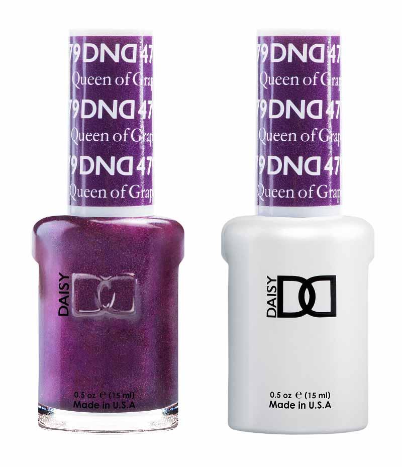 DND DUO Nail Lacquer and UV|LED Gel Polish Queen of Grape  479 (2 x 15ml)