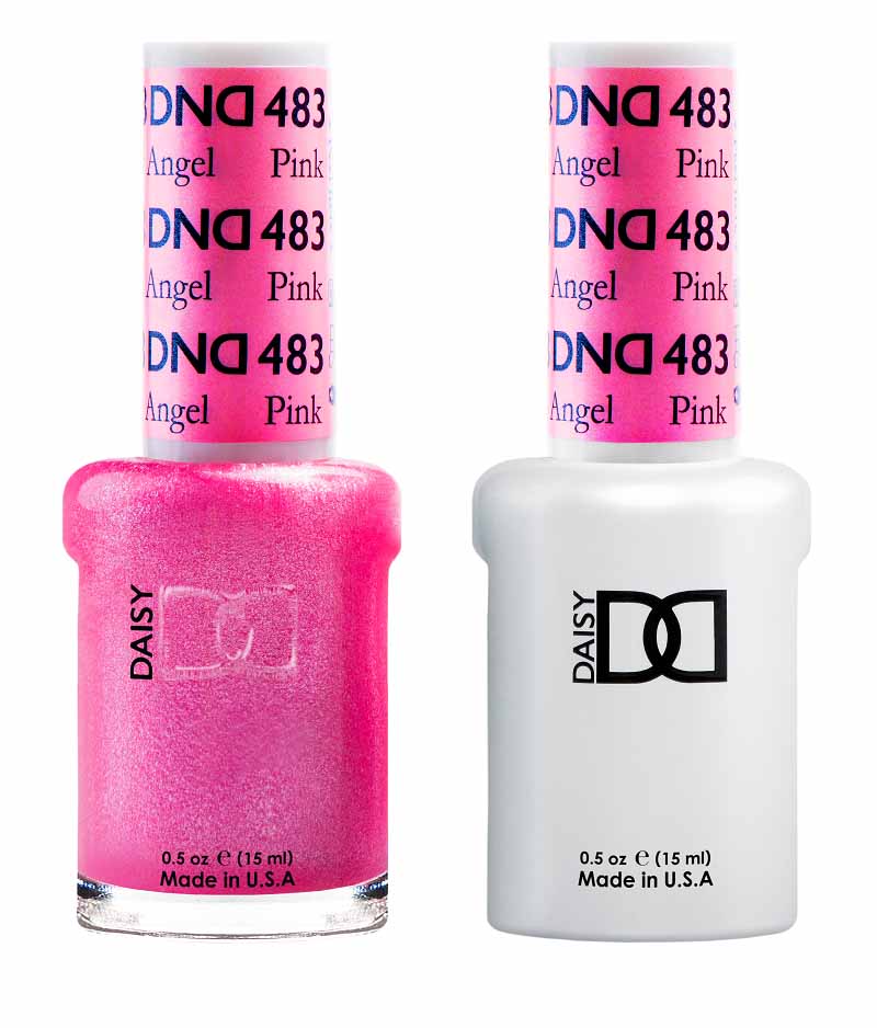 DND DUO Nail Lacquer and UV|LED Gel Polish Pink Angel  483 (2 x 15ml)