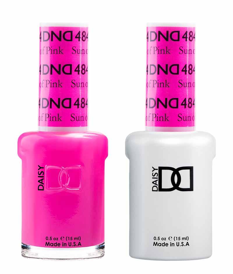 DND DUO Nail Lacquer and UV|LED Gel Polish Sun Of Pink  484 (2 x 15ml)