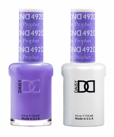 DND DUO Nail Lacquer and UV|LED Gel Polish Lavender Prophet  492 (2 x 15ml)