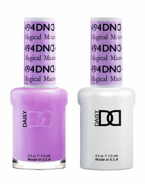 DND DUO Nail Lacquer and UV|LED Gel Polish Magical Mauve  494 (2 x 15ml)