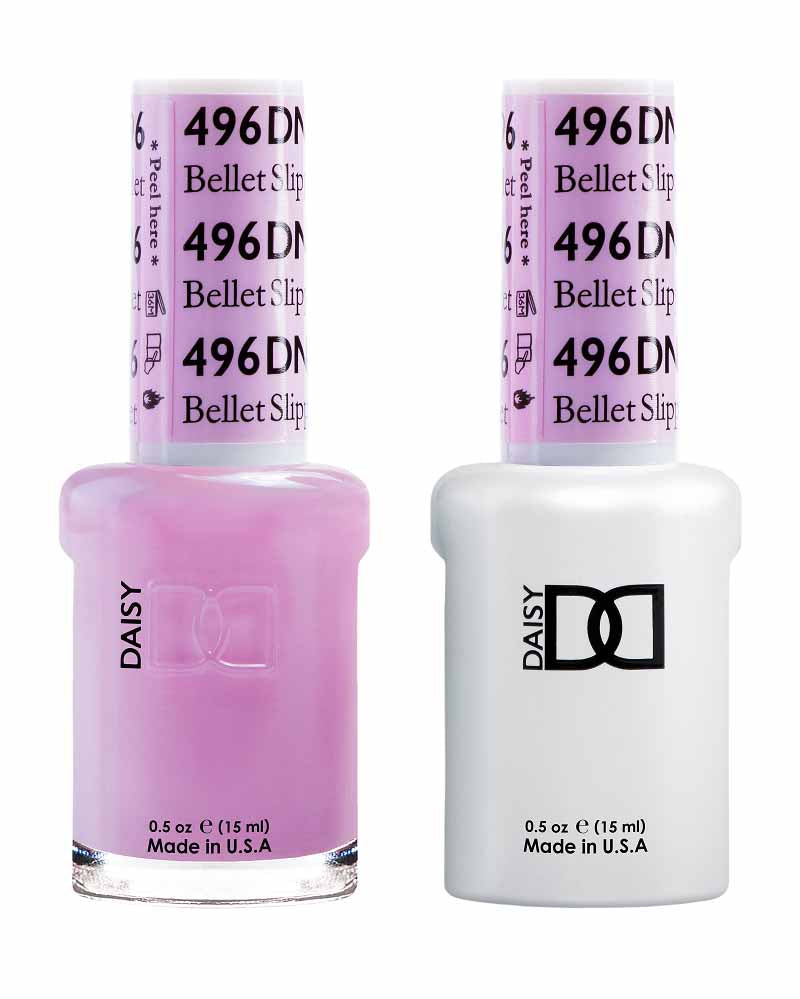 DND DUO Nail Lacquer and UV|LED Gel Polish Bellet Slipper  496 (2 x 15ml)