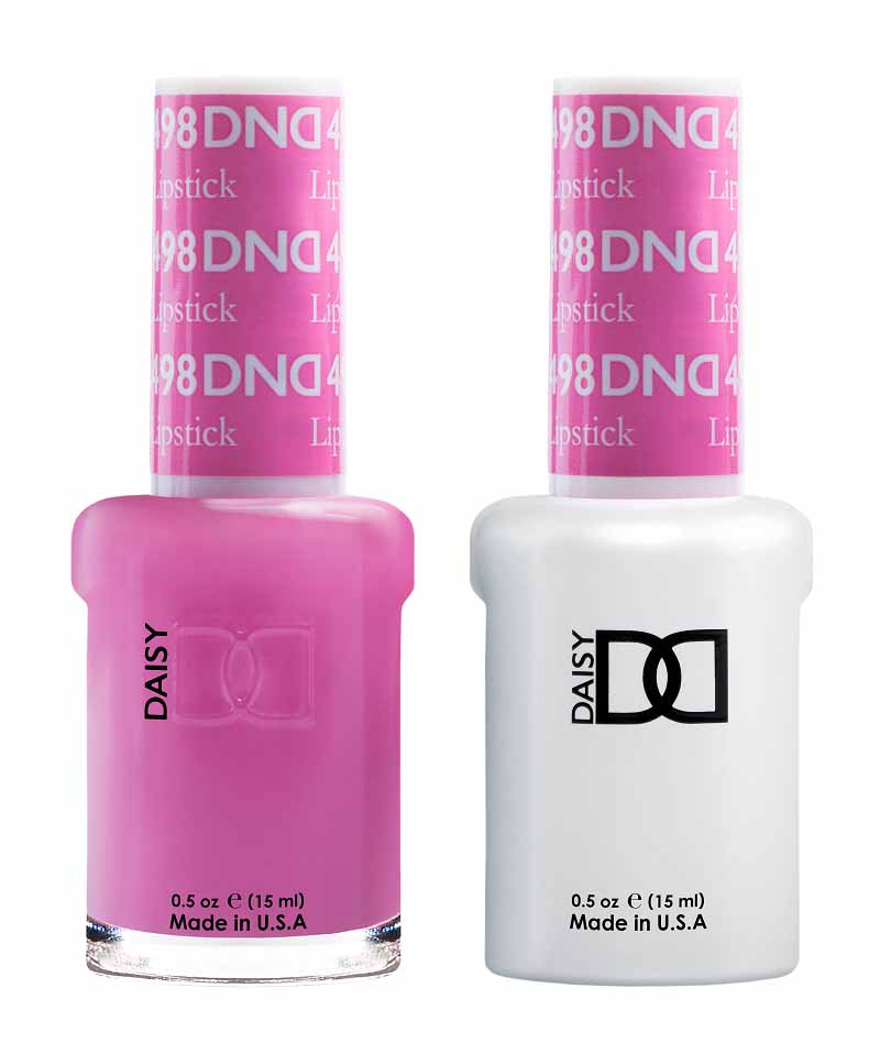 DND DUO Nail Lacquer and UV|LED Gel Polish Lipstick  498 (2 x 15ml)