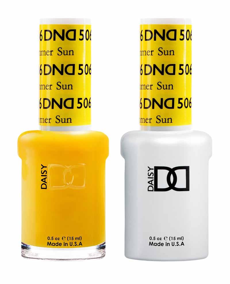 DND DUO Nail Lacquer and UV|LED Gel Polish Summer Sun  506 (2 x 15ml)