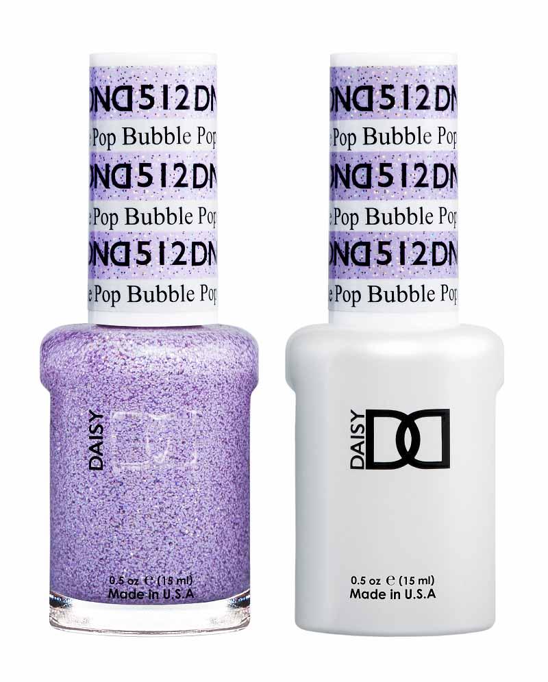 DND DUO Nail Lacquer and UV|LED Gel Polish Bubble Pop 512 (2 x 15ml)