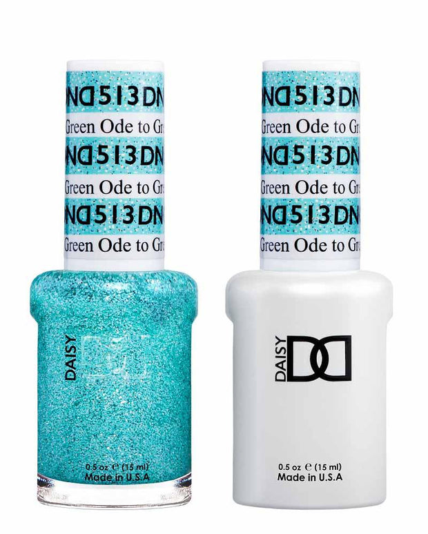 DND DUO Nail Lacquer and UV|LED Gel Polish Ode To Green 513 (2 x 15ml)