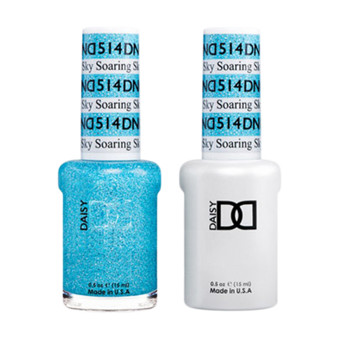 DND DUO Nail Lacquer and UV|LED Gel Polish Soaring Sky 514 (2 x 15ml)