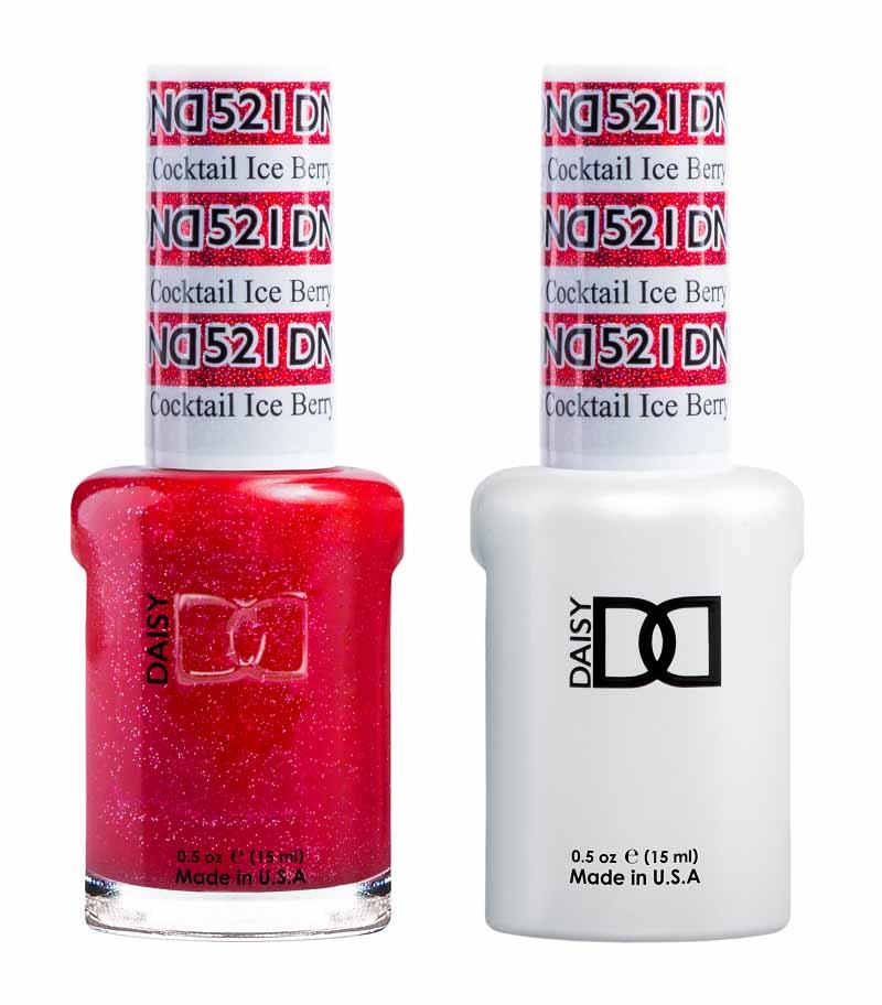 DND DUO Nail Lacquer and UV|LED Gel Polish Ice Berry Cocktail 521 (2 x 15ml)