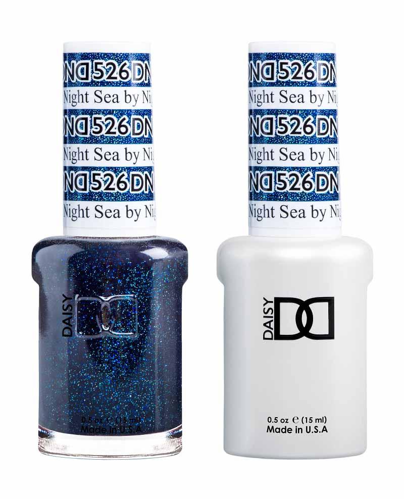 DND DUO Nail Lacquer and UV|LED Gel Polish Sea By Night 526 (2 x 15ml)