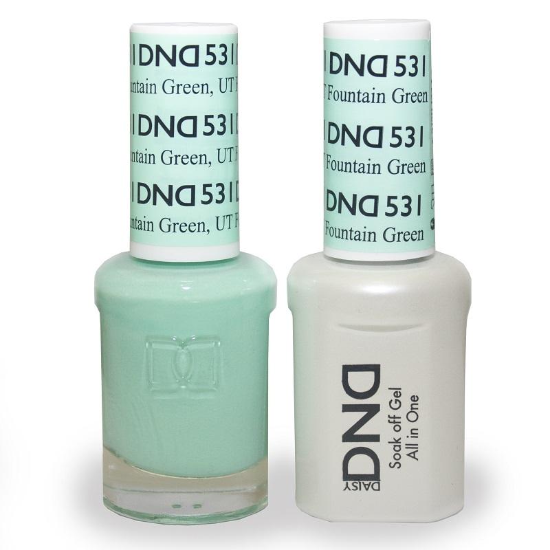 DND DUO Nail Lacquer and UV|LED Gel Polish Blue Lake, Ca 530 (2 x 15ml)