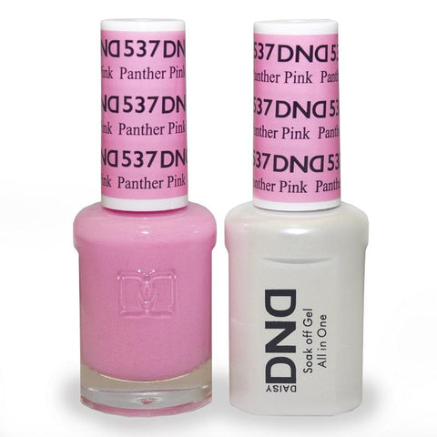 DND DUO Nail Lacquer and UV|LED Gel Polish Panther Pink 537 (2 x 15ml)