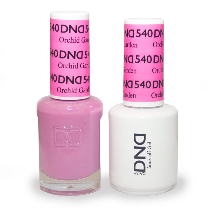 DND DUO Nail Lacquer and UV|LED Gel Polish Orchid Garden 540 (2 x 15ml)
