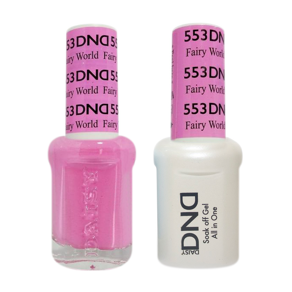 DND DUO Nail Lacquer and UV|LED Gel Polish Fairy World 553 (2 x 15ml)