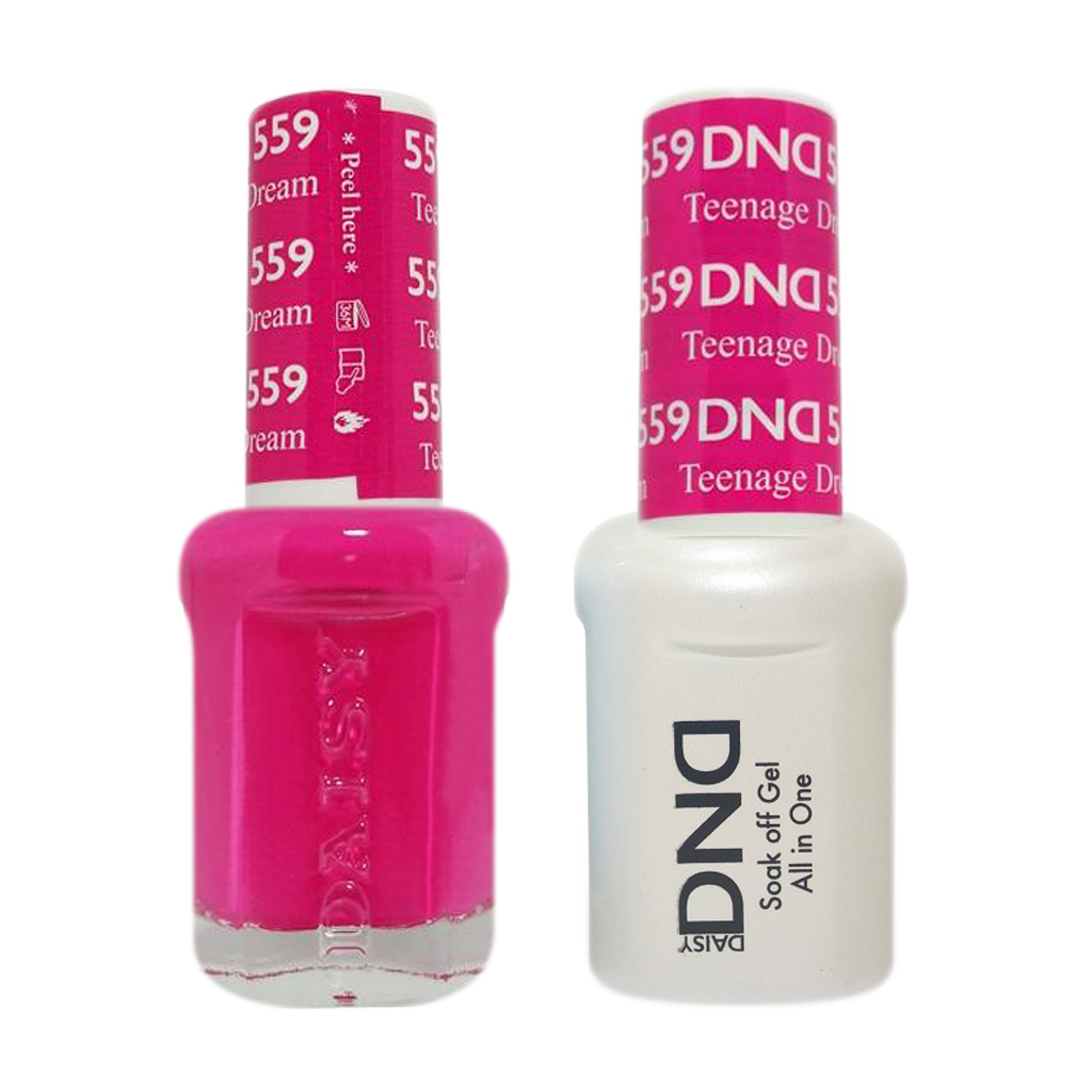 DND DUO Nail Lacquer and UV|LED Gel Polish Teenager Dream 559 (2 x 15ml)