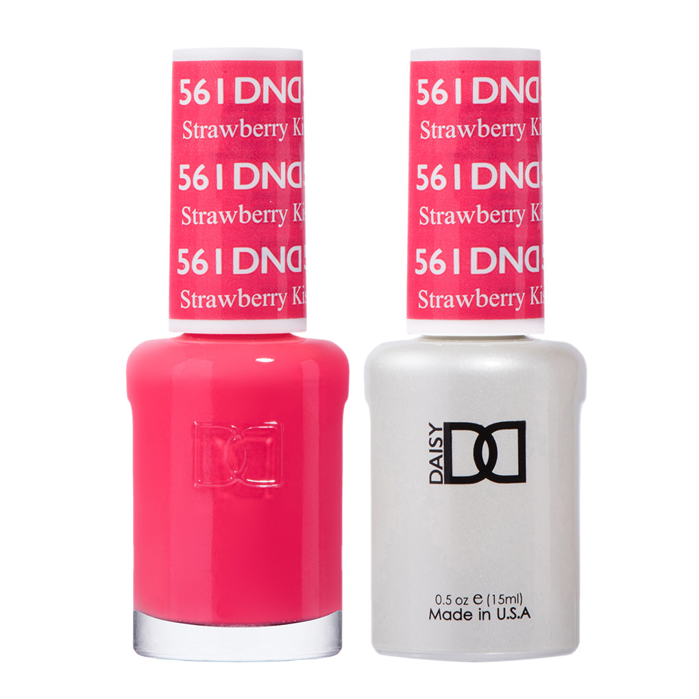 DND DUO Nail Lacquer and UV|LED Gel Polish Strawberry Kiss 561 (2 x 15ml)