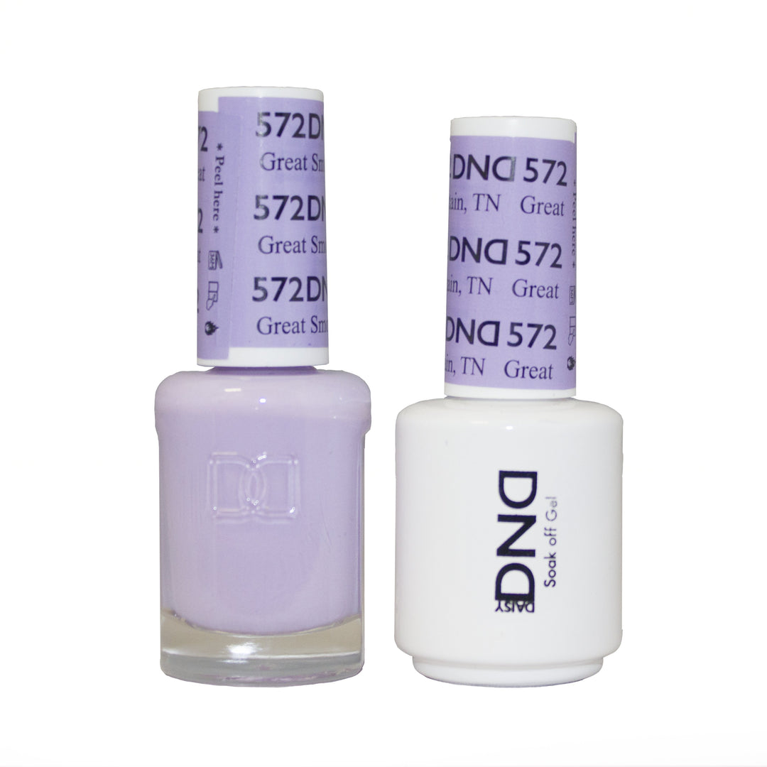 DND DUO Nail Lacquer and UV|LED Gel Polish Great Mountain, Tn 572 (2 x 15ml)