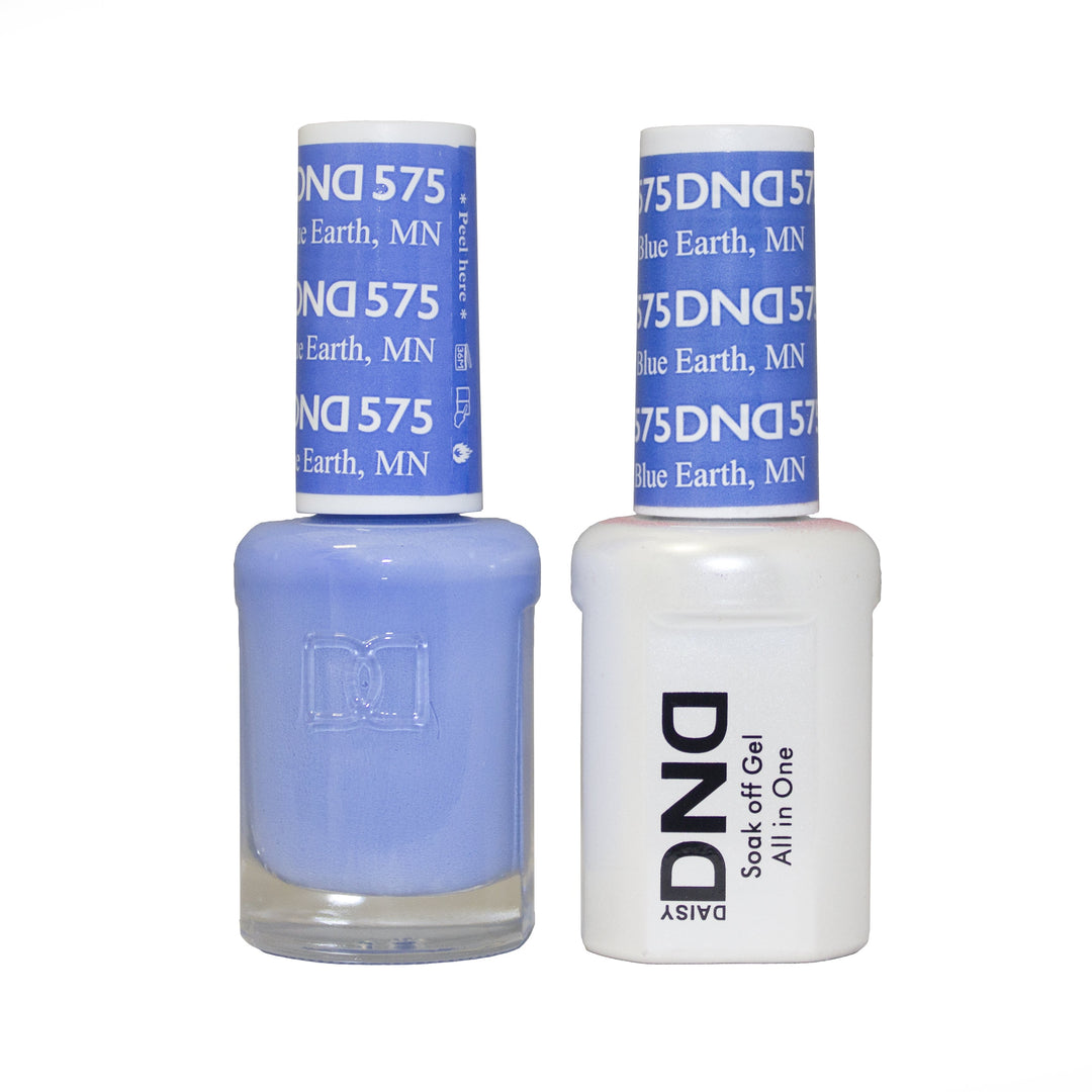 DND DUO Nail Lacquer and UV|LED Gel Polish Blue Earth 575 (2 x 15ml)