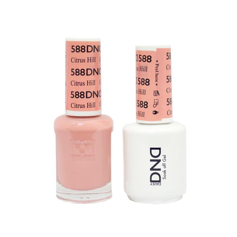 DND DUO Nail Lacquer and UV|LED Gel Polish Citrus Hill 588 (2 x 15ml)