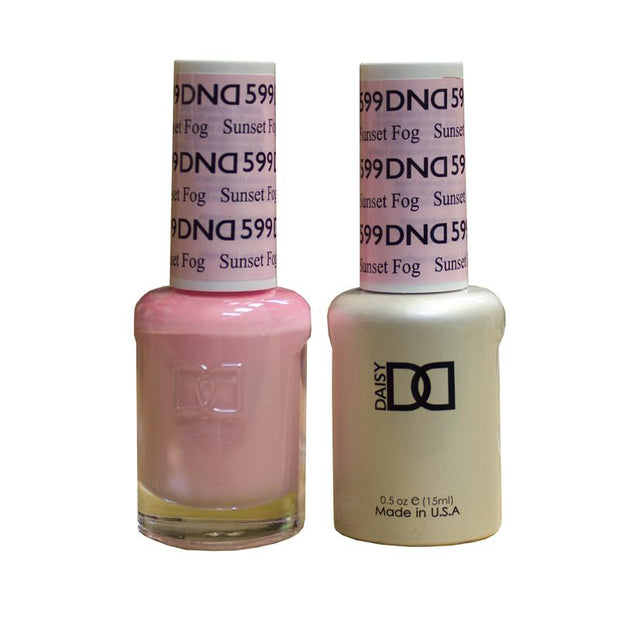 DND DUO Nail Lacquer and UV|LED Gel Polish Sunset Fog 599 (2 x 15ml)
