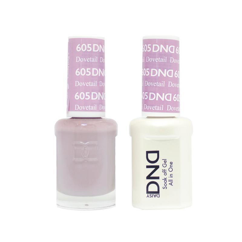 DND DUO Nail Lacquer and UV|LED Gel Polish Dovetail 605 (2 x 15ml)