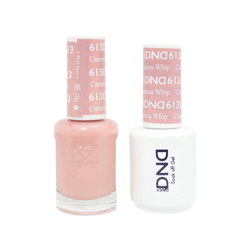 DND DUO Nail Lacquer and UV|LED Gel Polish Cinnamon Whip 613 (2 x 15ml)