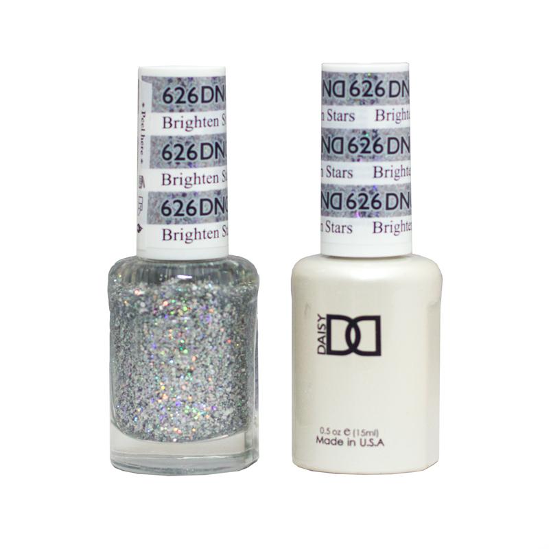 DND DUO Nail Lacquer and UV|LED Gel Polish Brighten Stars 626 (2 x 15ml)
